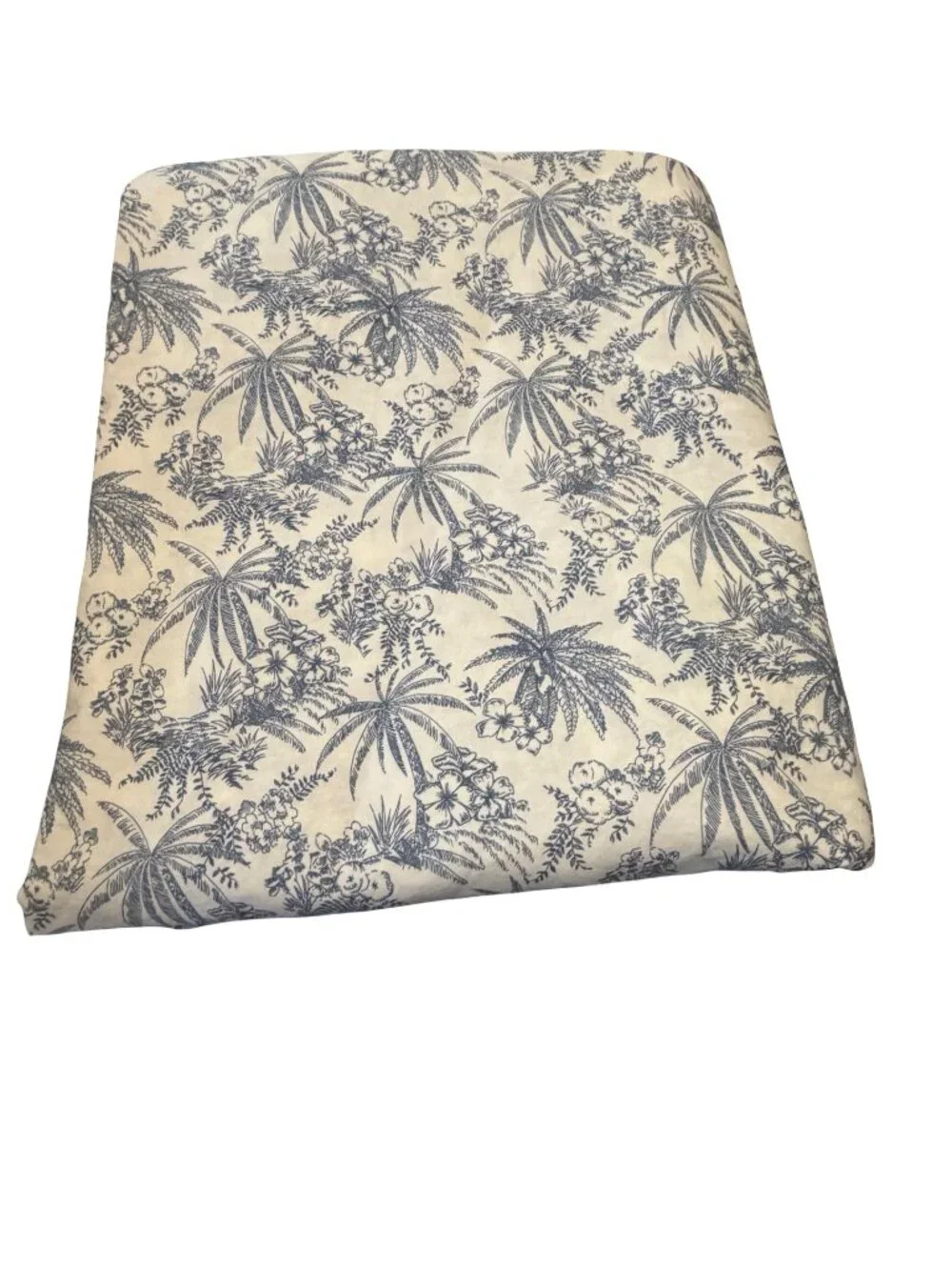 Tommy Bahama Home Queen Flat Fitted Sheet Standard Sham 20x26 Blue White Tropica